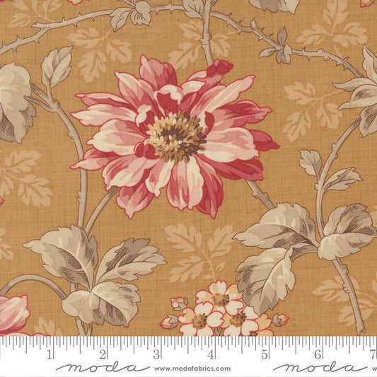 Joie De Vivre Angelique Florals Tea French General Moda Cotton Fabric MD-13980-13