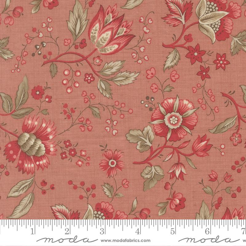 Joie De Vivre Rural Jardin Florals Clay French General Moda Cotton Fabric MD-13982-16