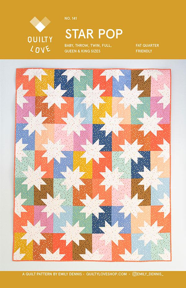 Jolly Basics Star Pop Pattern Emily Dennis of Quilty Love