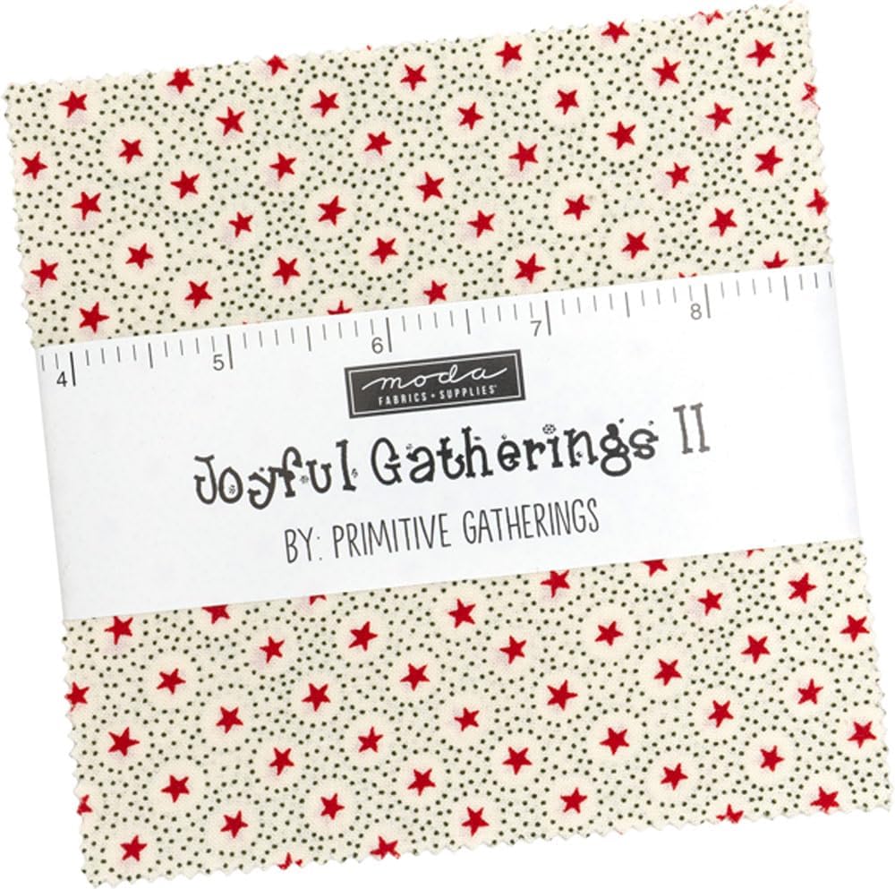 Joyful Gatherings II 5" Squares Charm Pack 42 pcs Primitive Gatherings Moda Cotton Fabric MD-49330PP