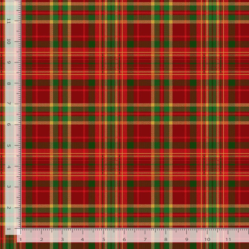 Joyful Tartan Plaids Metallic Holiday Dona Gelsinger Timeless Treasures Cotton Fabric TT-PLAID-CM2281-HOLIDAY