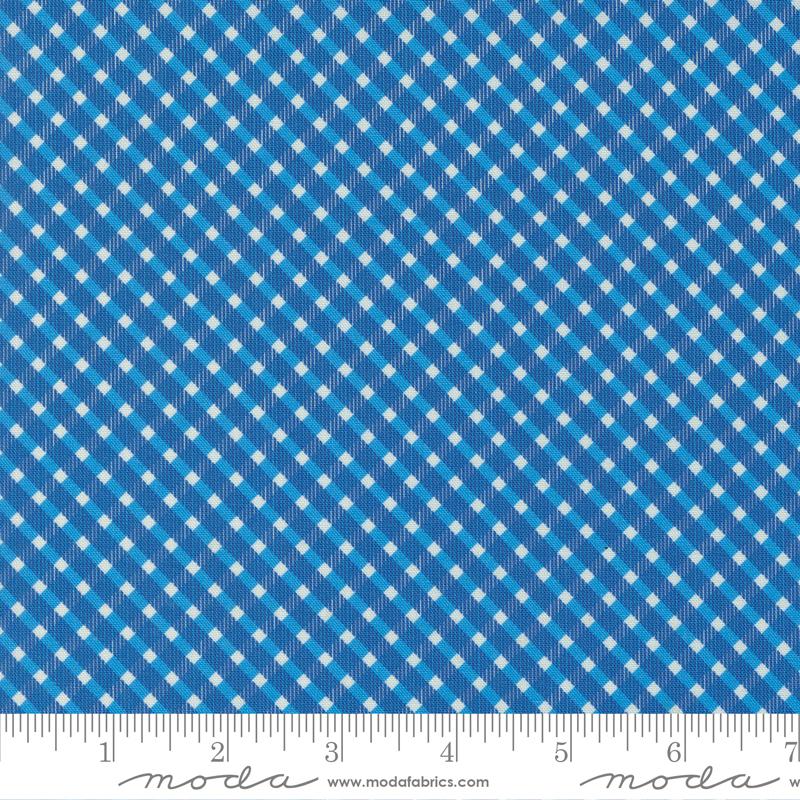 Julia Plaids Checks and Plaid Delft Dark Blue Crystal Manning Moda Cotton Fabric