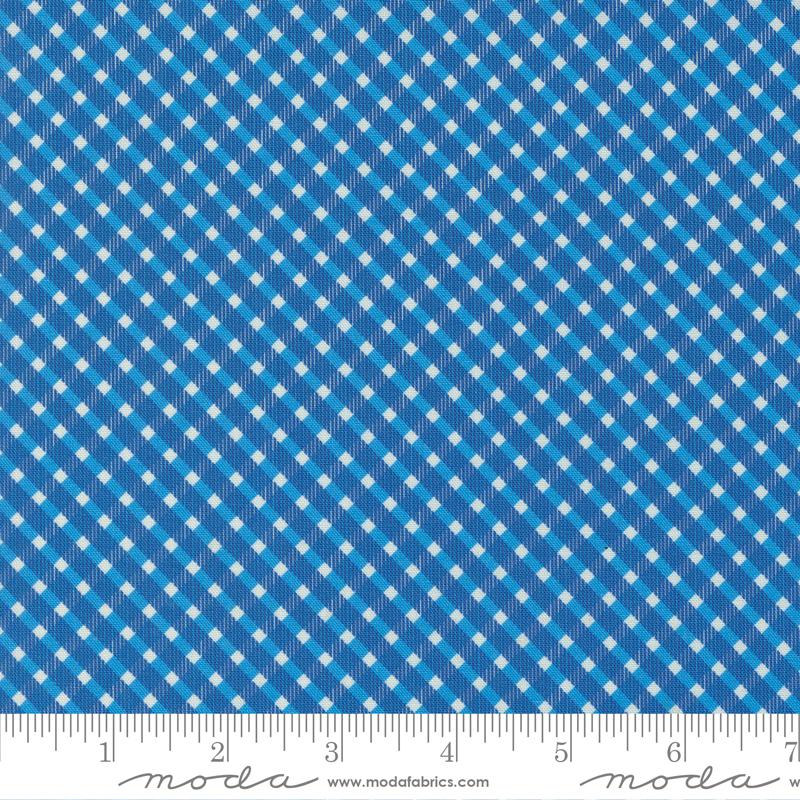 Julia Plaids Checks and Plaid Delft Dark Blue Crystal Manning Moda Cotton Fabric | US Fabric Shop
