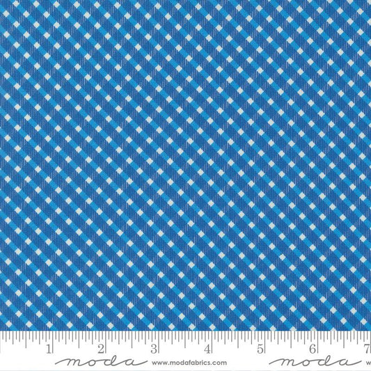 Julia Plaids Checks and Plaid Delft Dark Blue Crystal Manning Moda Cotton Fabric