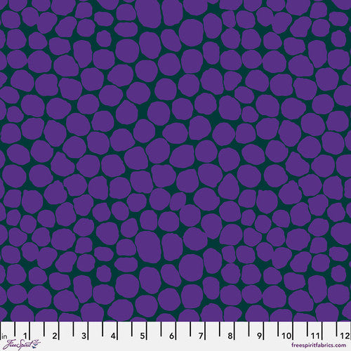 Jumble Teal Classics Kaffe Fassett Collective Free Spirit Cotton Fabric FS-PWBM053.TEAL
