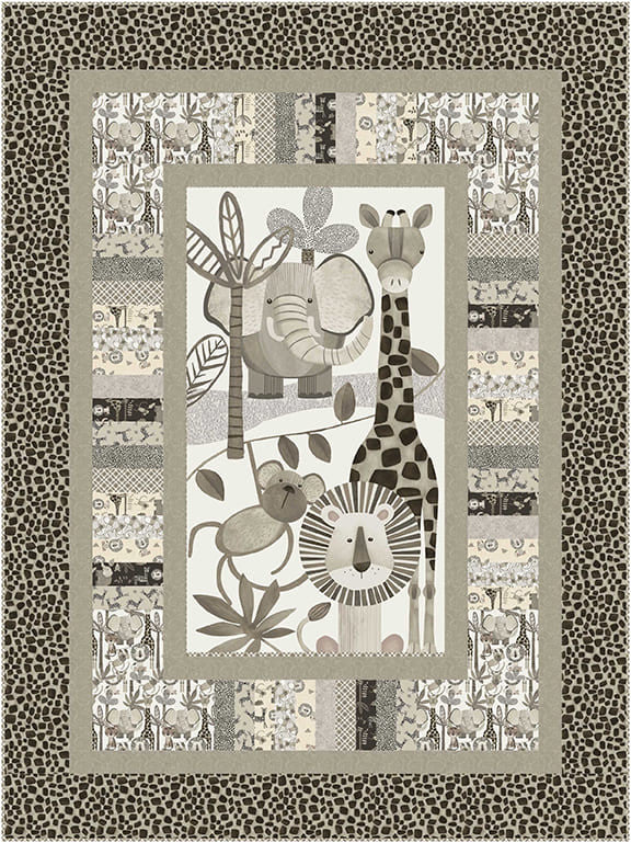 Free Pattern-Jungle Romp Fences Quilt Project Henry Glass