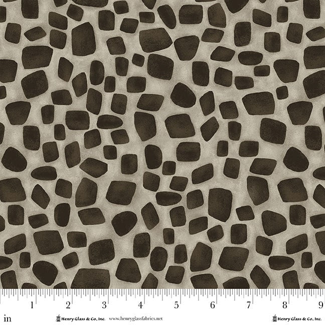 Jungle Romp Giraffe Skin Beige Betsey Cavallo Henry Glass Cotton Fabric HG-2102-49