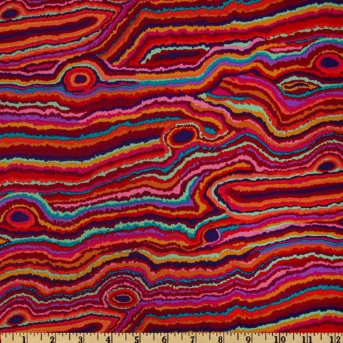 Jupiter Red Stash Kaffe Fassett Collective Free Spirit Cotton Fabric