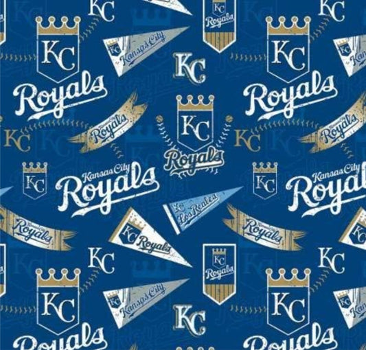 Kansas City Royals MLB Baseball Retro Fabric Traditions Cotton Fabric