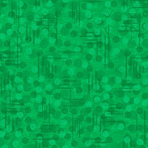 Kelly Green Tonal Texture Blender Jot Dot II Blank Quilting Cotton Fabric