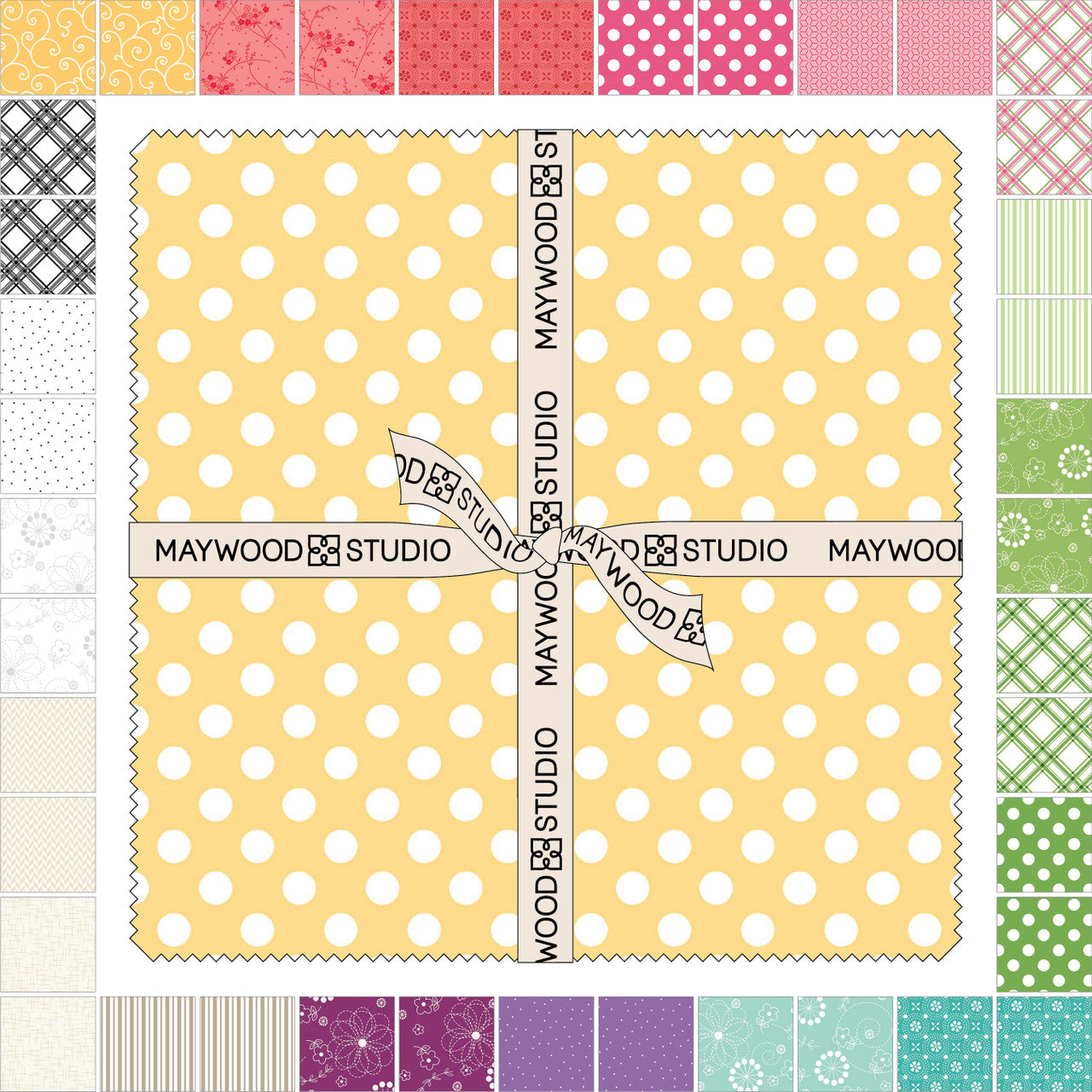 Kimberbell Basics Kim's Picks Spring 10" Squares Kimberbell Maywood Studio Cotton Fabric