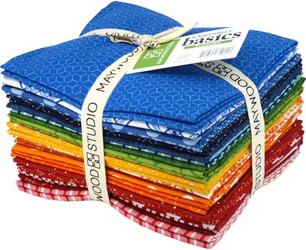 Kimberbell Basics Classic Summer Fat Quarter Bundle 18"x21" Kimberbell Maywood Studio Cotton Fabric