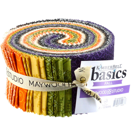 Kimberbell Basics Kim's Picks Fall Roll Up 2.5" Strips Kimberbell Maywood Studio Cotton Fabric