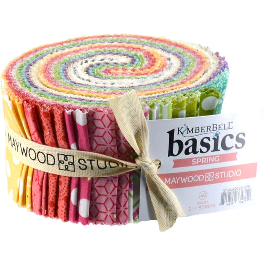 Kimberbell Basics Kim's Picks Spring Roll Up 2.5" Strips Kimberbell Maywood Studio Cotton Fabric