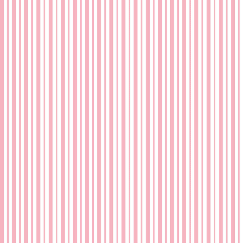 Kimberbell Basics Awning Stripe Pink White Kim Christopherson Maywood Studio Cotton Fabric MS-8249-P
