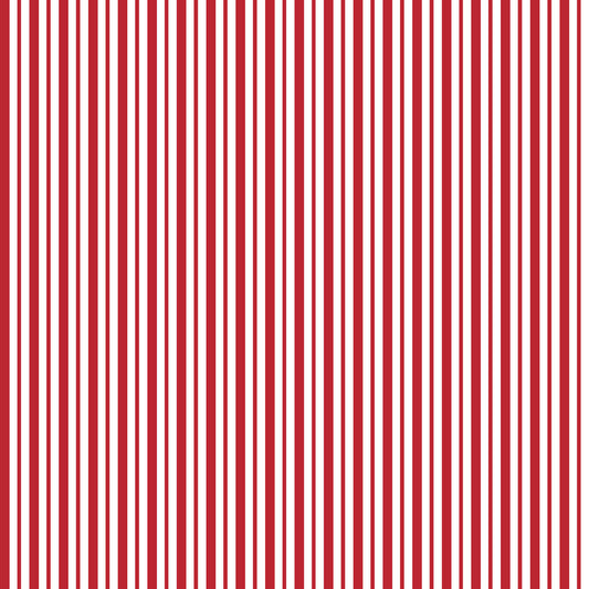 Kimberbell Basics Awning Stripe Red White Kim Christopherson Maywood Studio Cotton Fabric MS-8249-P