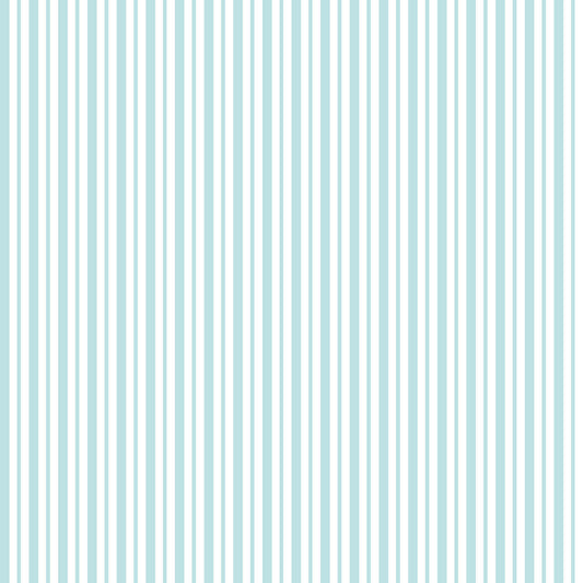 Kimberbell Basics Awning Stripe Teal White Kim Christopherson Maywood Studio Cotton Fabric MS-8249-Q
