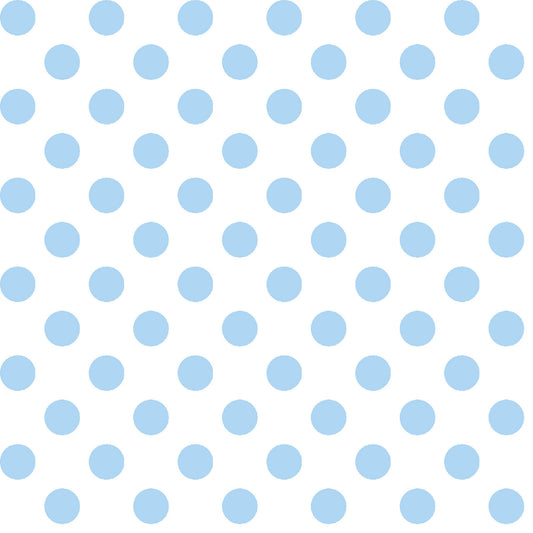 Kimberbell Basics Dots Pale Blue White Kim Christopherson Maywood Studio Cotton Fabric MS-8216-B