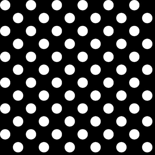 Kimberbell Basics Dots White Black Kim Christopherson Maywood Studio Cotton Fabric MS-8216-J
