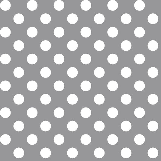 Kimberbell Basics Dots White Grey Kim Christopherson Maywood Studio Cotton Fabric MS-8216-K