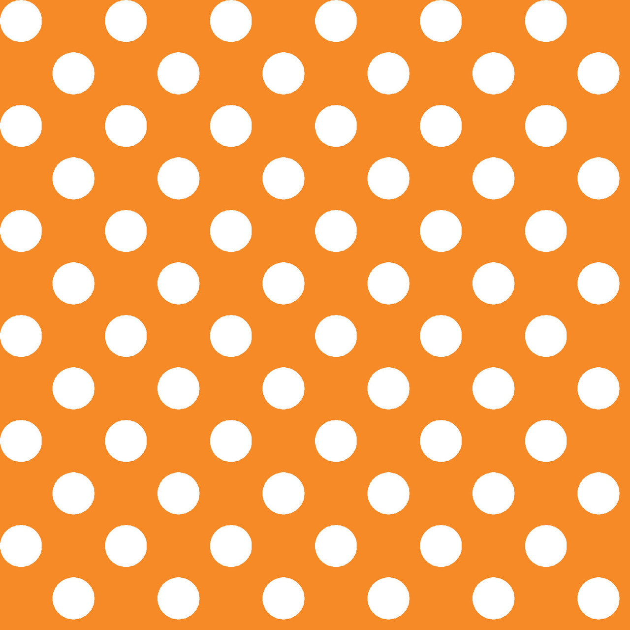 Kimberbell Basics Dots White Orange Kim Christopherson Maywood Studio Cotton Fabric MS-8216-O
