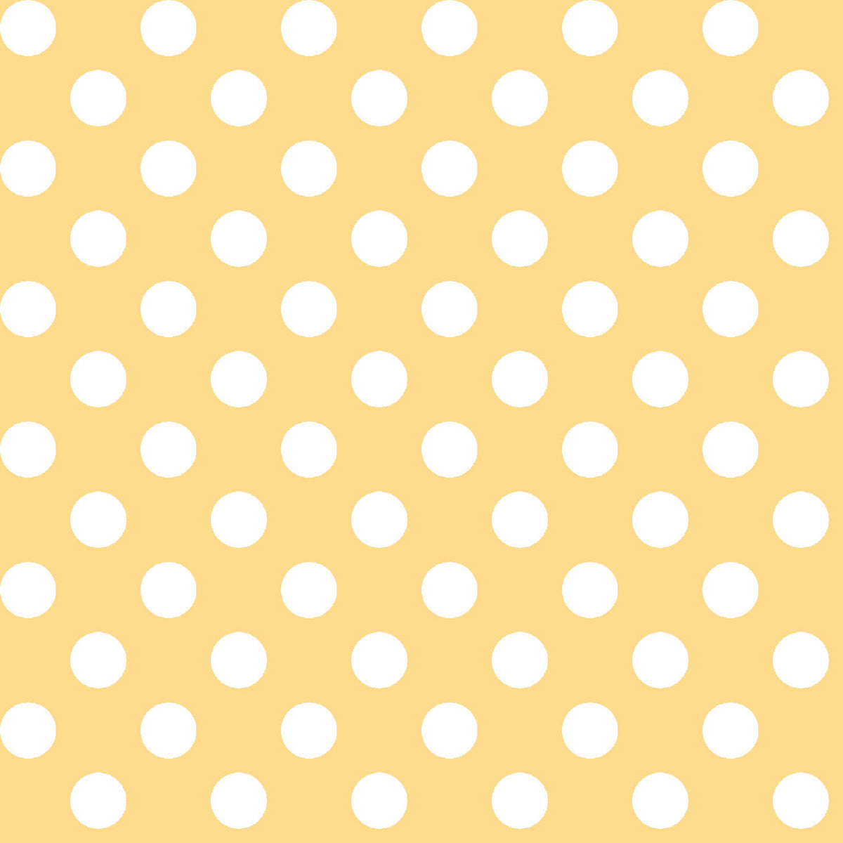 Kimberbell Basics Dots White Yellow Kim Christopherson Maywood Studio Cotton Fabric MS-8216-S
