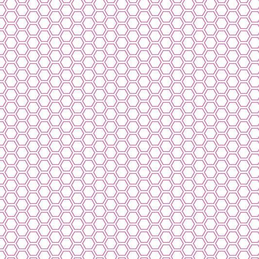 Kimberbell Basics Honeycomb Violet Purple Kim Christopherson Maywood Studio Cotton Fabric MS-8256-V