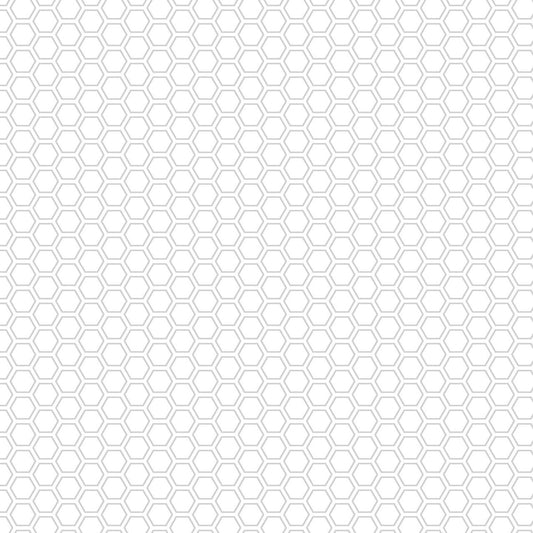 Kimberbell Basics Honeycomb White on White Kim Christopherson Maywood Studio Cotton Fabric MS-8256-K