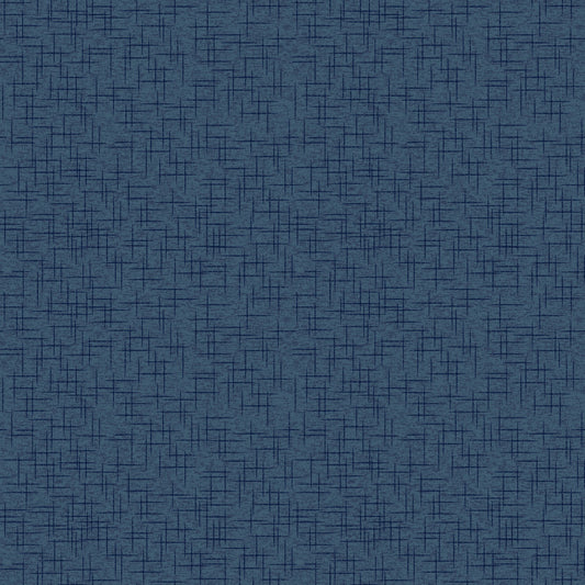 Kimberbell Basics Linen Texture Navy Blue Kim Christopherson Maywood Studio Cotton Fabric MS-9399-K