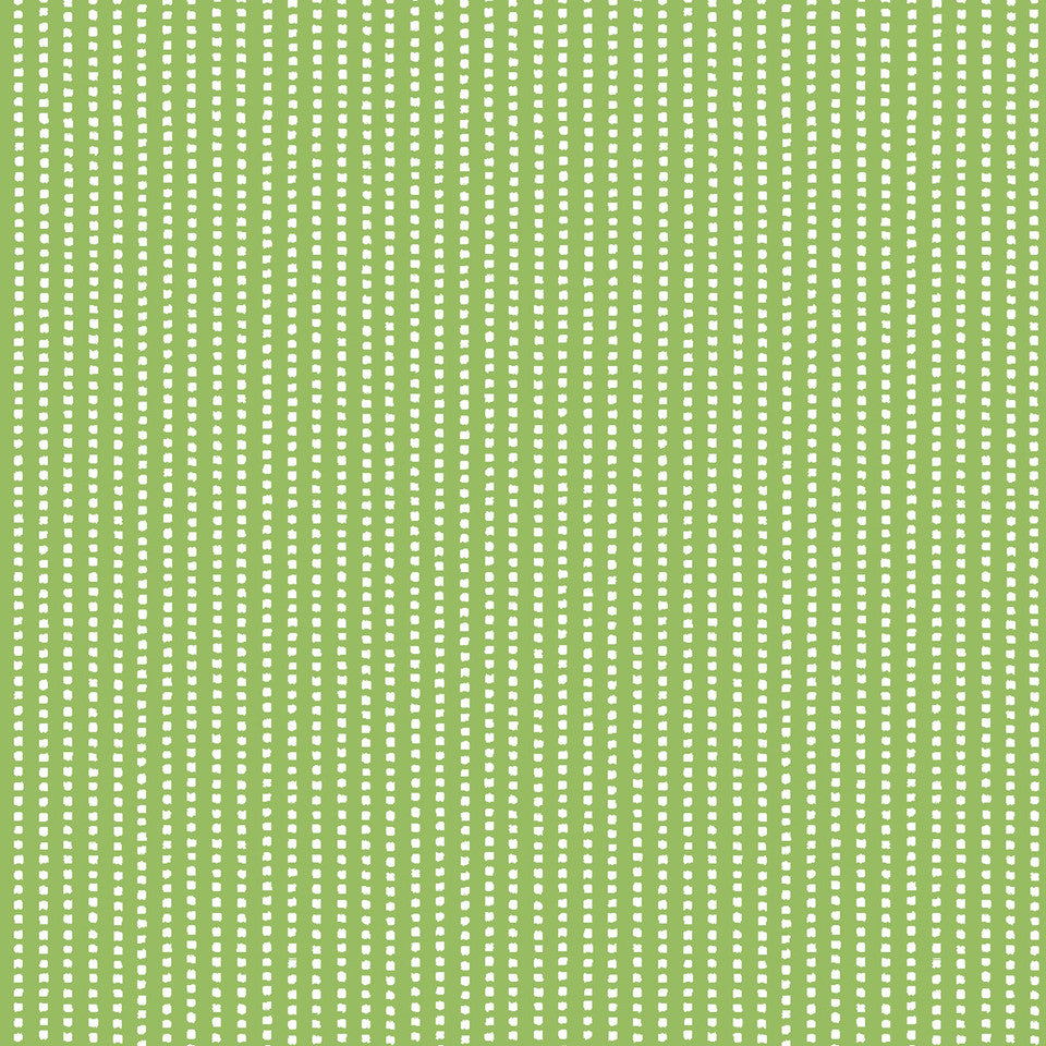 Kimberbell Basics Perforated Stripe White Green Kim Christopherson Maywood Studio Cotton Fabric MS-8259-G