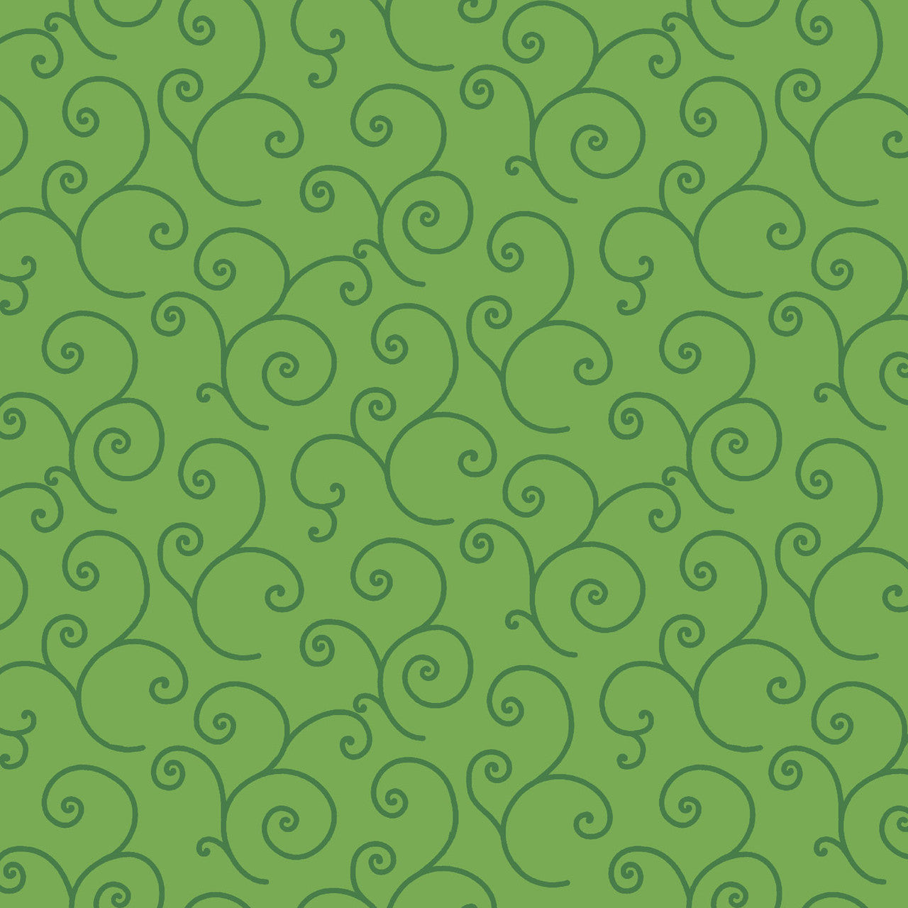 Kimberbell Basics Scroll Tonal Green Kim Christopherson Maywood Studio Cotton Fabric MS-8243-GG