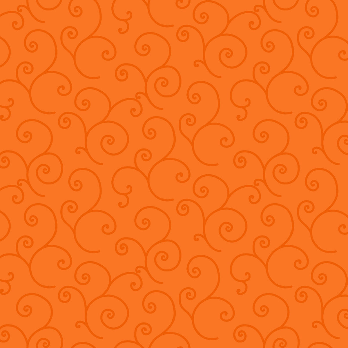 Kimberbell Basics Scroll Tonal Orange Kim Christopherson Maywood Studio Cotton Fabric MS-8243-O2