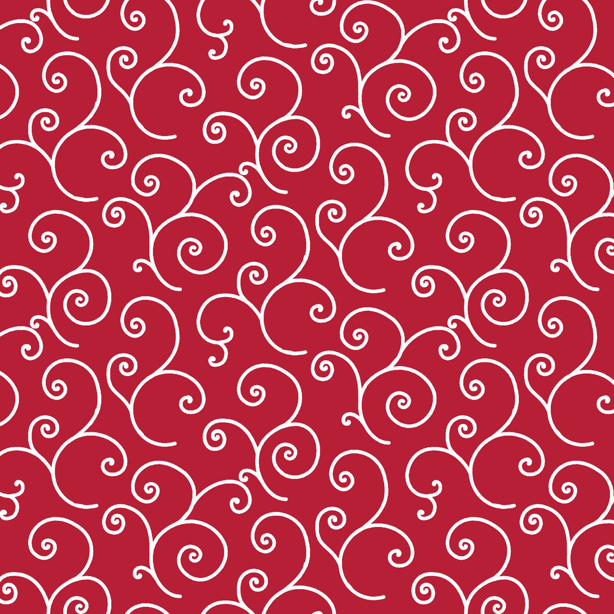 Kimberbell Basics Scroll White Red Kim Christopherson Maywood Studio Cotton Fabric MS-8243-R