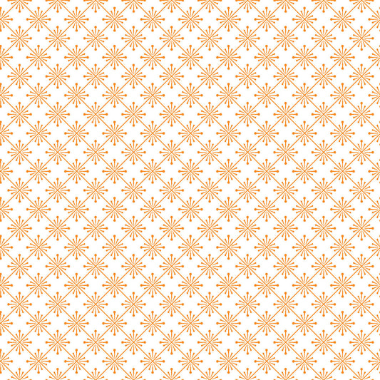 Kimberbell Basics Sparkle Orange White Kim Christopherson Maywood Studio Cotton Fabric MS-8257-K