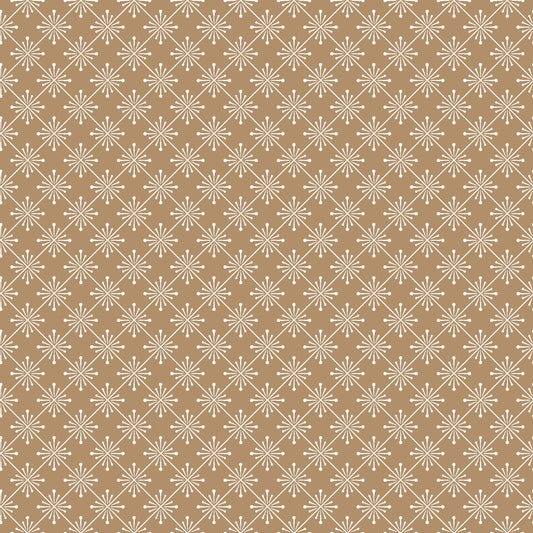 Kimberbell Basics Sparkle White Caramel Brown Kim Christopherson Maywood Studio Cotton Fabric MS-8257-T