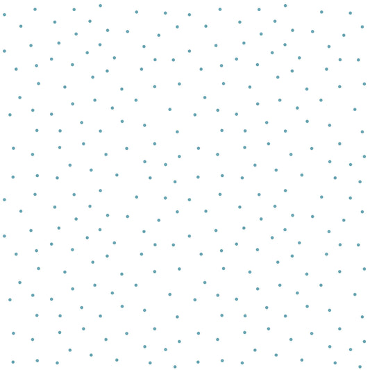 Kimberbell Basics Tiny Dots Teal White Kim Christopherson Maywood Studio Cotton Fabric MS-8210-WQ