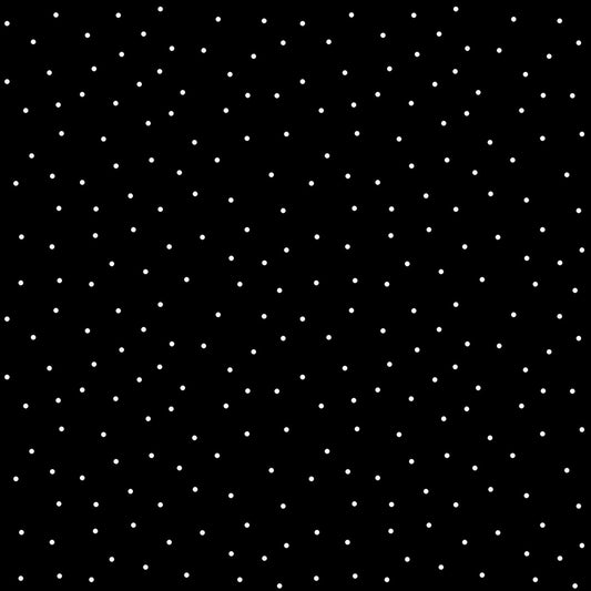 Kimberbell Basics Tiny Dots White Black Kim Christopherson Maywood Studio Cotton Fabric MS-8210-J