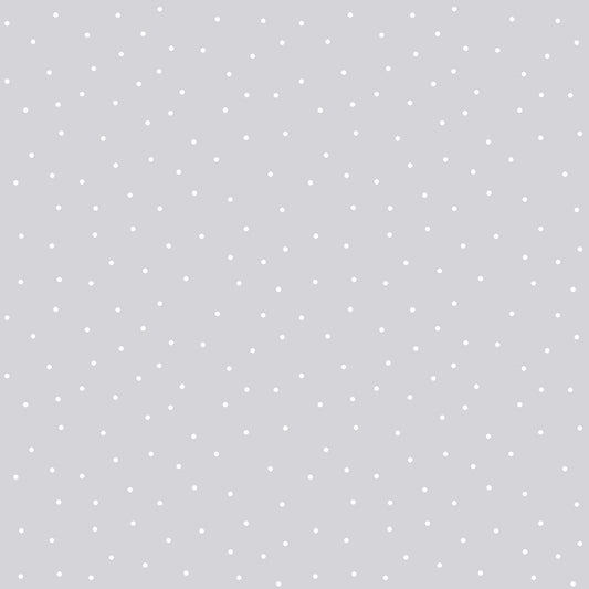 Kimberbell Basics Tiny Dots White Light Grey Kim Christopherson Maywood Studio Cotton Fabric MS-8210-K