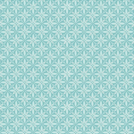 Kimberbell Basics Tufted Aqua Kim Christopherson Maywood Studio Cotton Fabric MS-9396-Q
