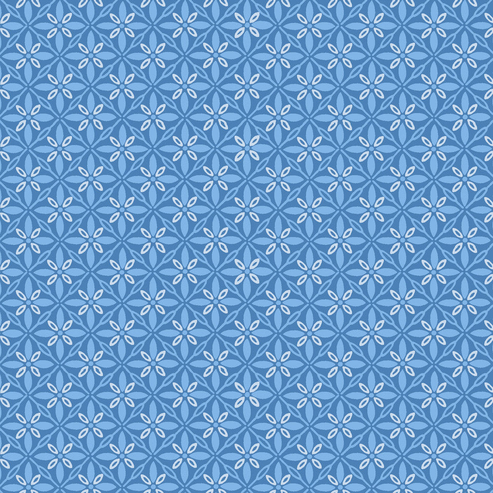 Kimberbell Basics Tufted Blue Kim Christopherson Maywood Studio Cotton Fabric MS-9396-Q