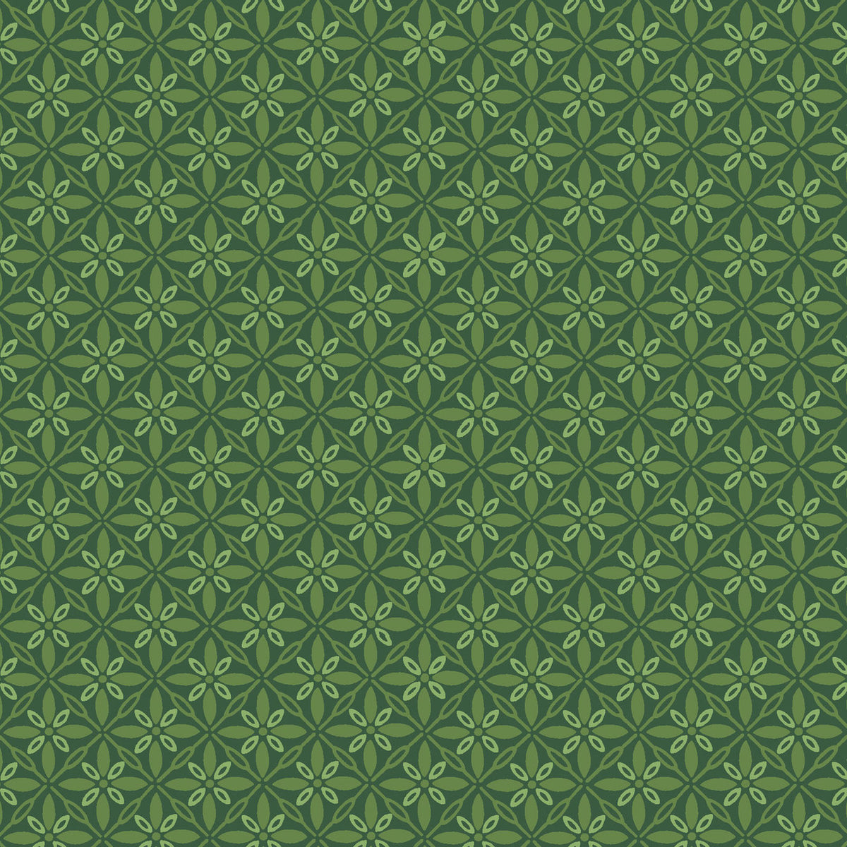 Kimberbell Basics Tufted Dark Green Kim Christopherson Maywood Studio Cotton Fabric MS-9396-G2
