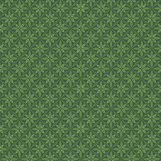 Kimberbell Basics Tufted Dark Green Kim Christopherson Maywood Studio Cotton Fabric MS-9396-G2