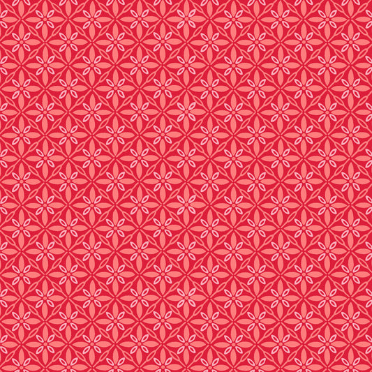 Kimberbell Basics Tufted Red Kim Christopherson Maywood Studio Cotton Fabric MS-9396-R