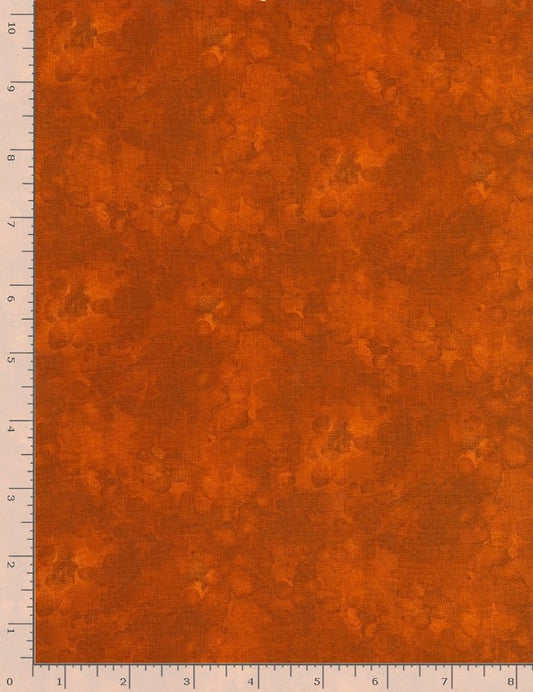 Rust Orange Solid-ish Blender Kimberly Einmo Cotton Fabric