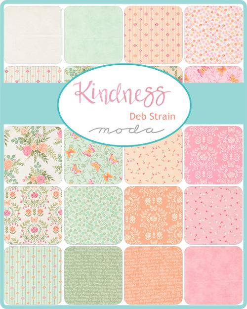 Kindness 5" Squares Charm Pack 42pcs Deb Strain Moda Fabrics Cotton Fabric MD-56150PP