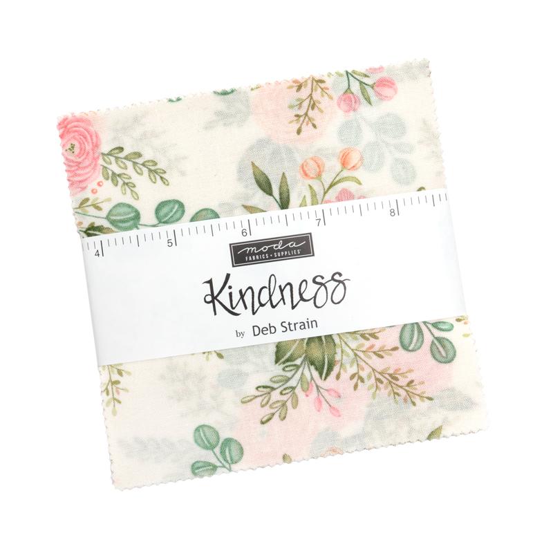 Kindness 5" Squares Charm Pack 42pcs Deb Strain Moda Fabrics Cotton Fabric MD-56150PP