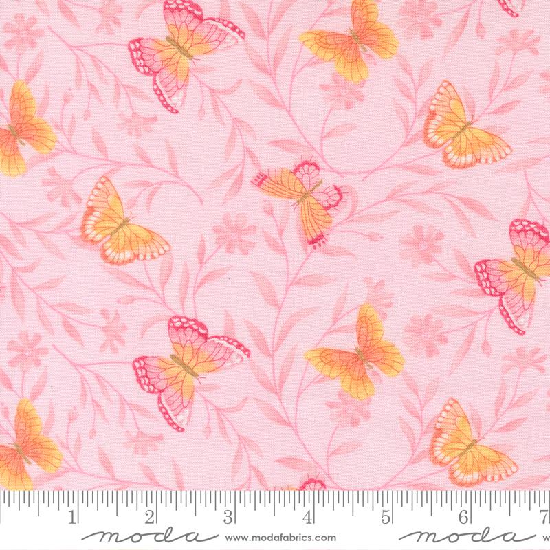 Kindness Butterflies Blush Pink Deb Strain Moda Fabrics Cotton Fabric MD-56151-15