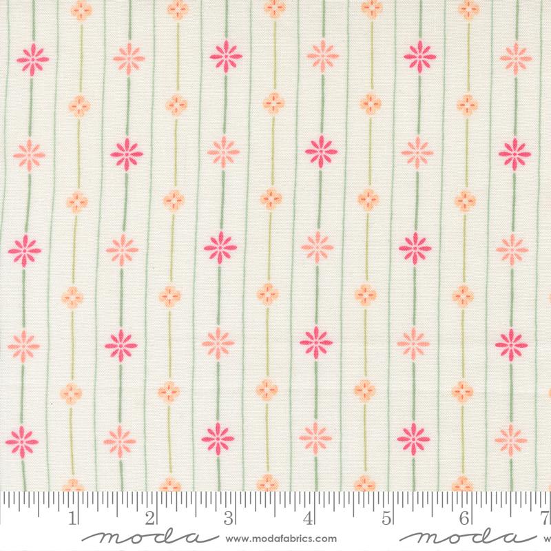 Kindness Petals in the Wind Stripes Floral Dogwood Multi Deb Strain Moda Fabrics Cotton Fabric MD-56156-11
