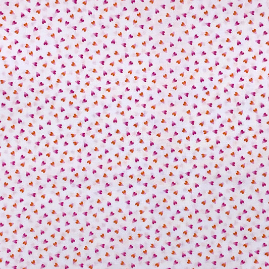 Kitty Cactus Quirky Hearts White Timeless Treasures Cotton Fabric TT-FUN-C8239-WHITE