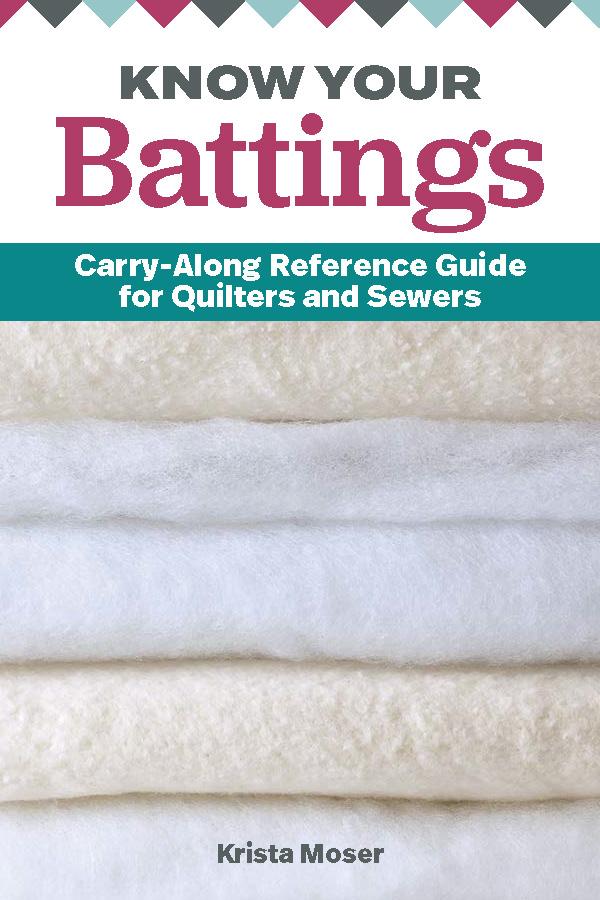 Know Your Battings: Carry Along Reference Guide Book Quilters and Sewers 4x6 Pocket-Size Krista Moser Landauer